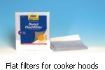 Flat filters for cooker hoods